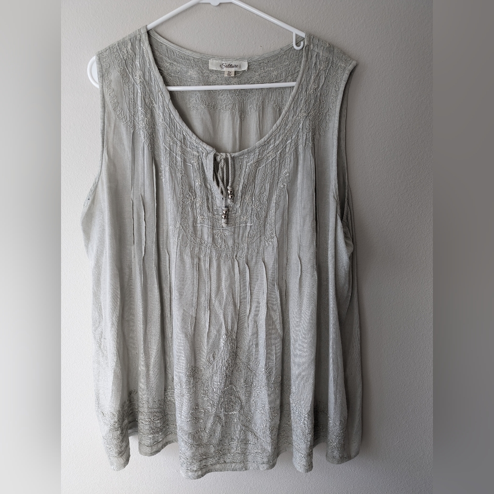 Solitaire women relaxed blouse 3xs